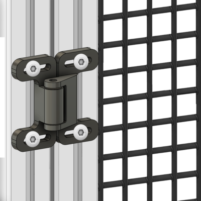 52-130-3 MODULAR SOLUTIONS DOOR PART 30 SERIES DOUBLE BALL CATCH, BLACK W/HARDWARE